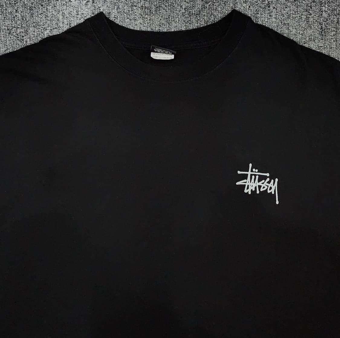 STUSSY 스투시 베이직 뒷 빅로고 반팔티 XL 상품이미지3