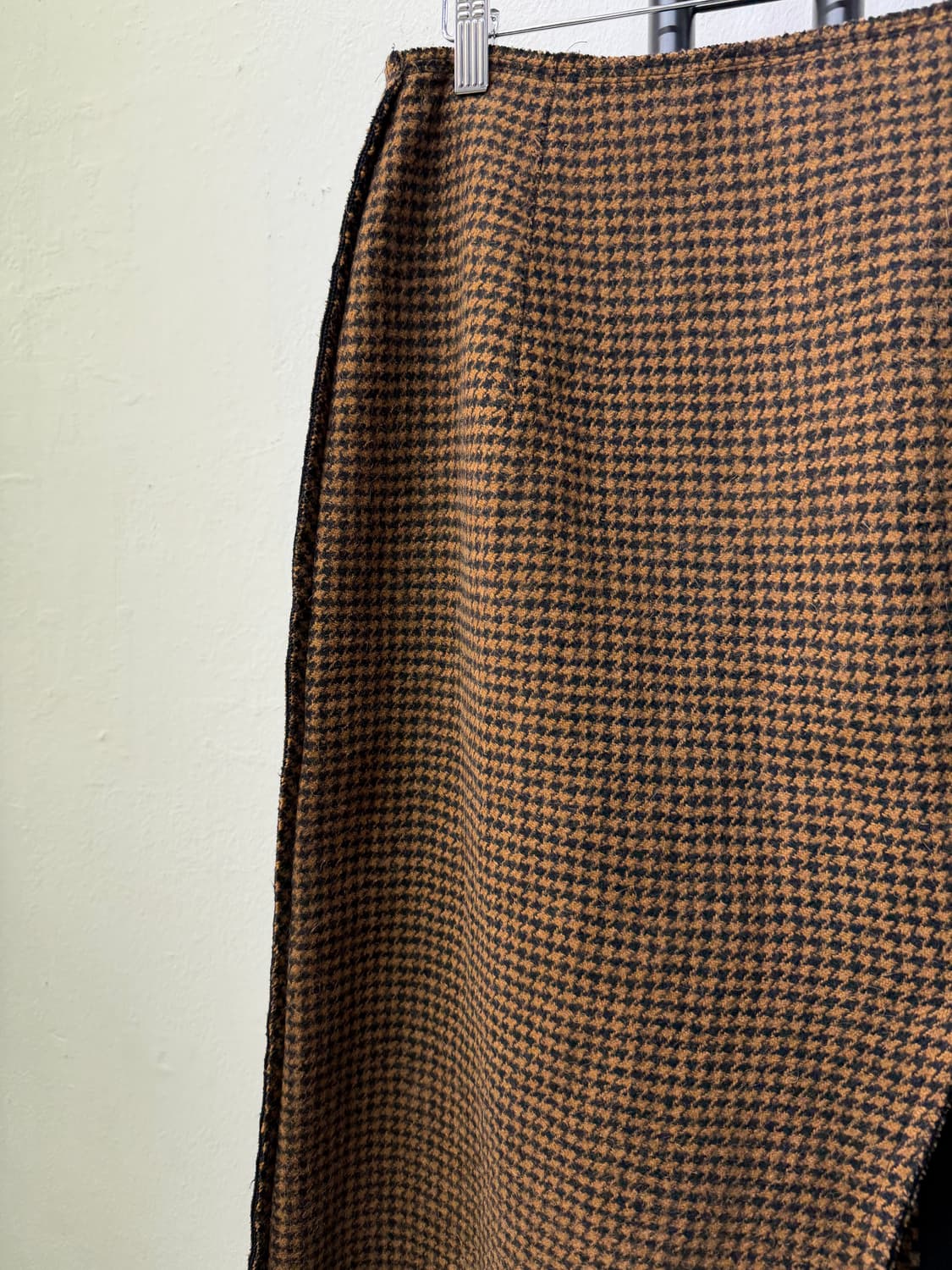 정품) 랑방 한섬 체크 롱 스커트 치마 67 상품이미지5