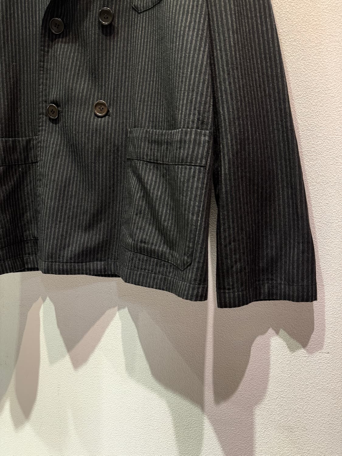 ZUCCA 스트라이프 더블 자켓 (Made In Japan) 상품이미지4