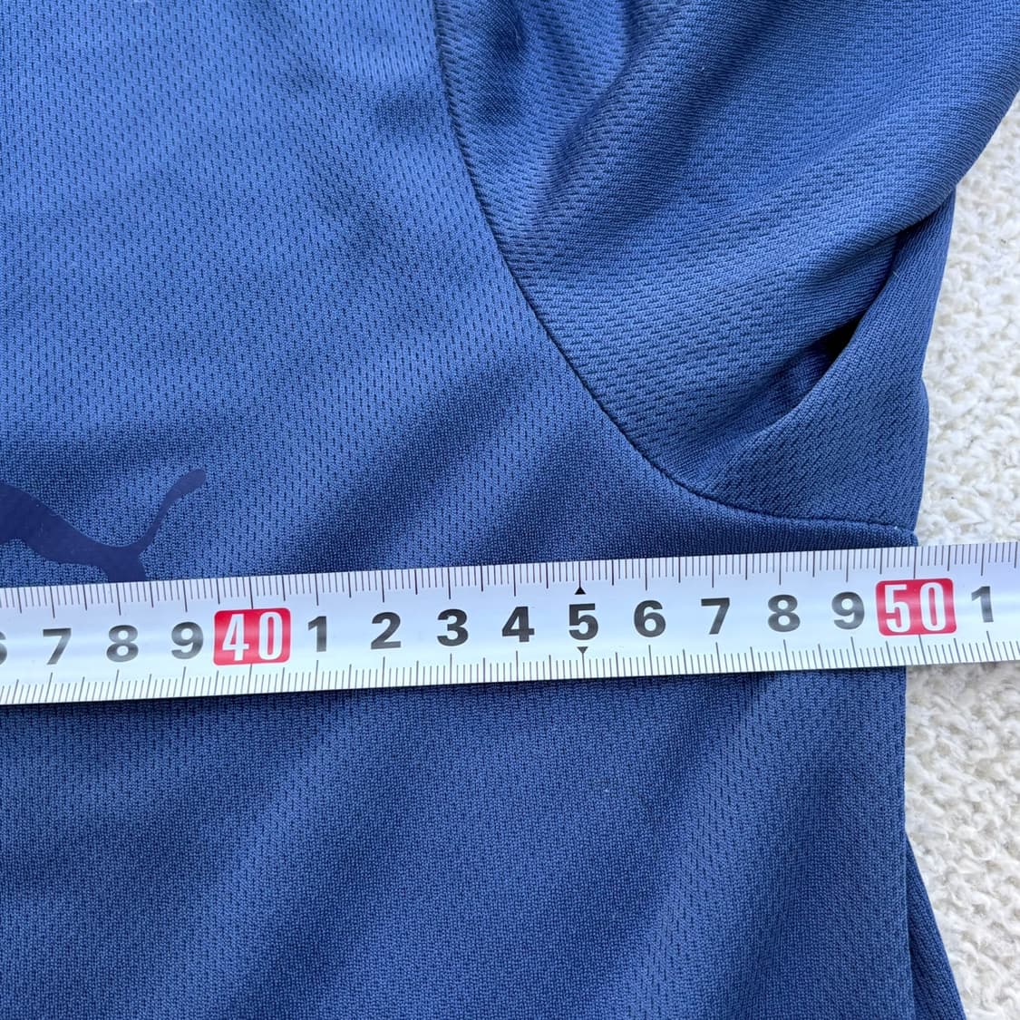 M 푸마 네이비 기능성 반팔 티셔츠 0402E 상품이미지6