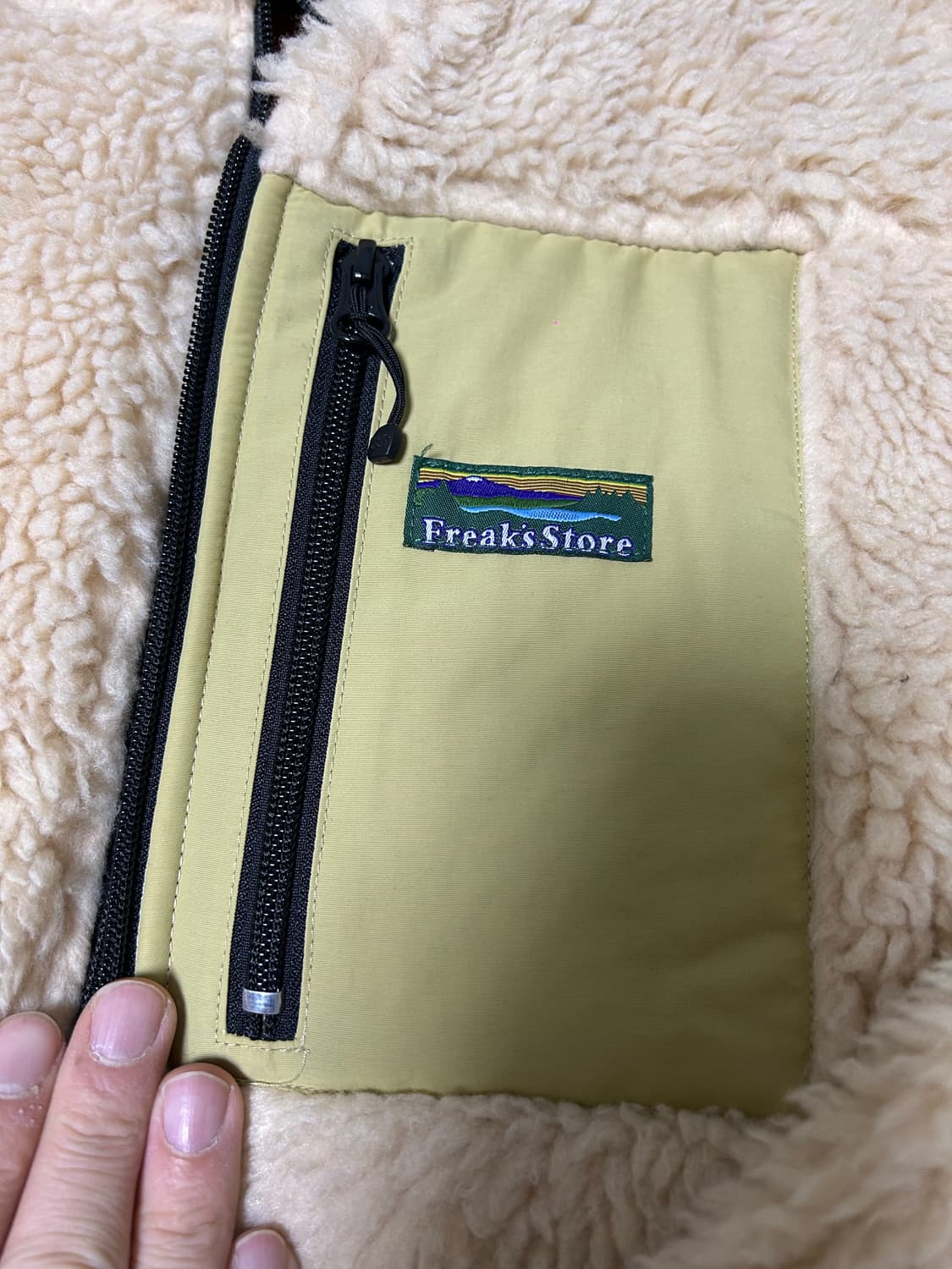 Freak's Store 후리스 자켓 아이보리 M사이즈 100~105 상품이미지3