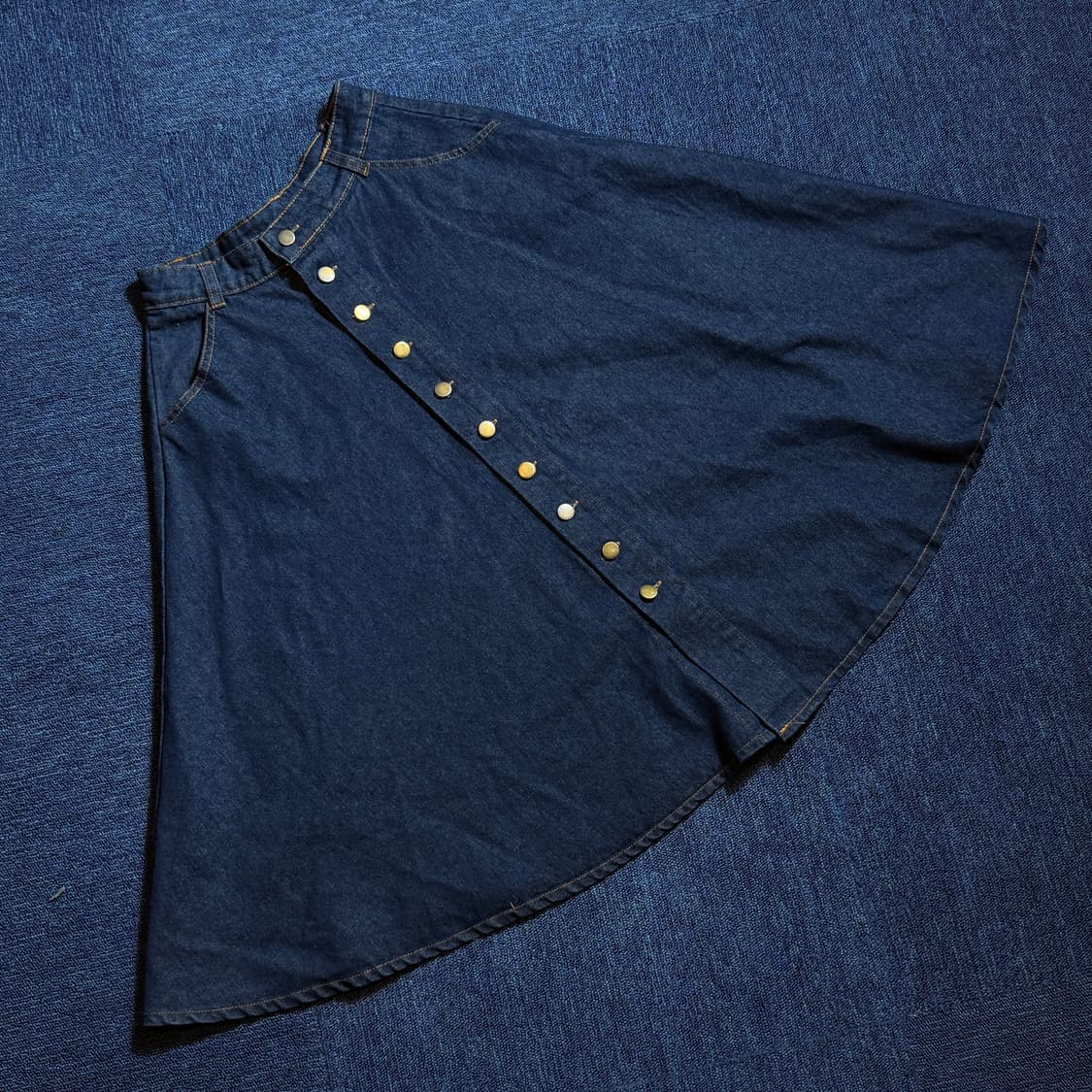 빈티지 버튼포인트 롱스커트 상품이미지1