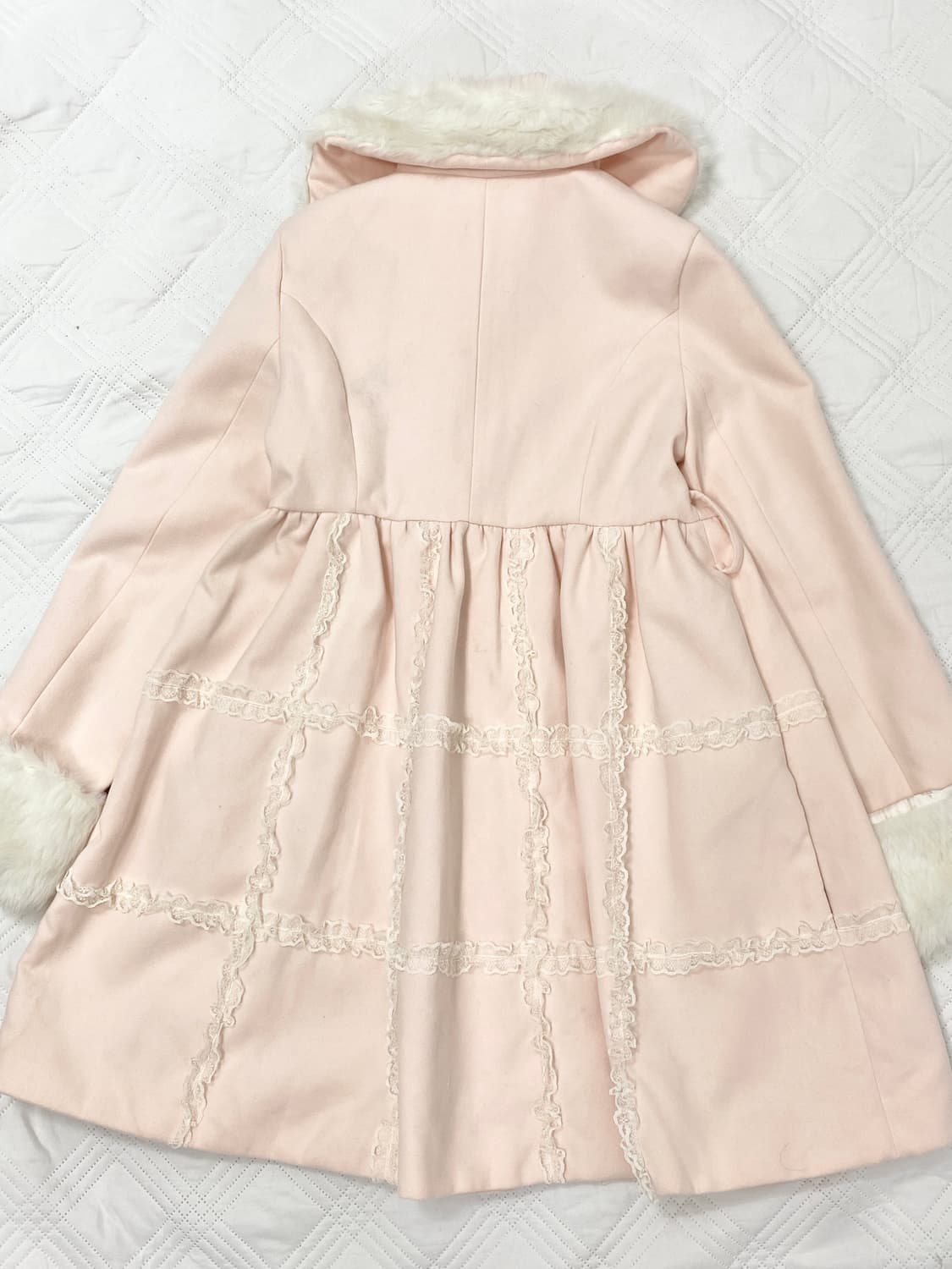 ꒰ঌ 디어리 히메갸루 핑크 로걀 코트 ໒꒱ 상품이미지5