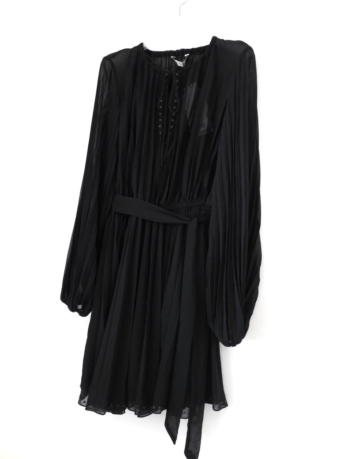 [택O새상품] 자라 블랙 벨트 플리츠 원피스 상품이미지1