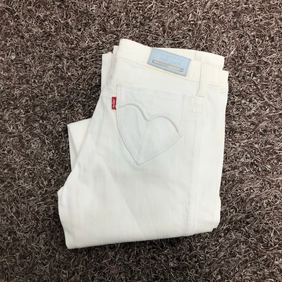리바이스 부츠컷 화이트 데님 팬츠 상품이미지1