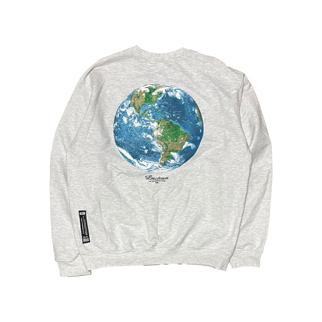 LMC 어스 백프린팅 라이트 그레이 맨투맨 상품이미지2