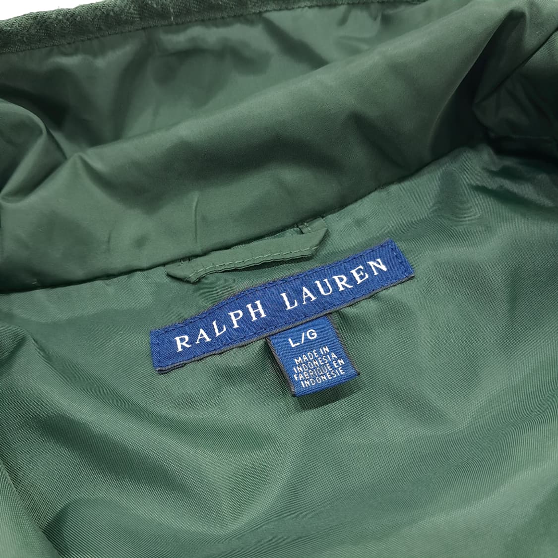 CN656W L 폴로 랄프로렌 포레스트그린 퀄팅 자켓 상품이미지4