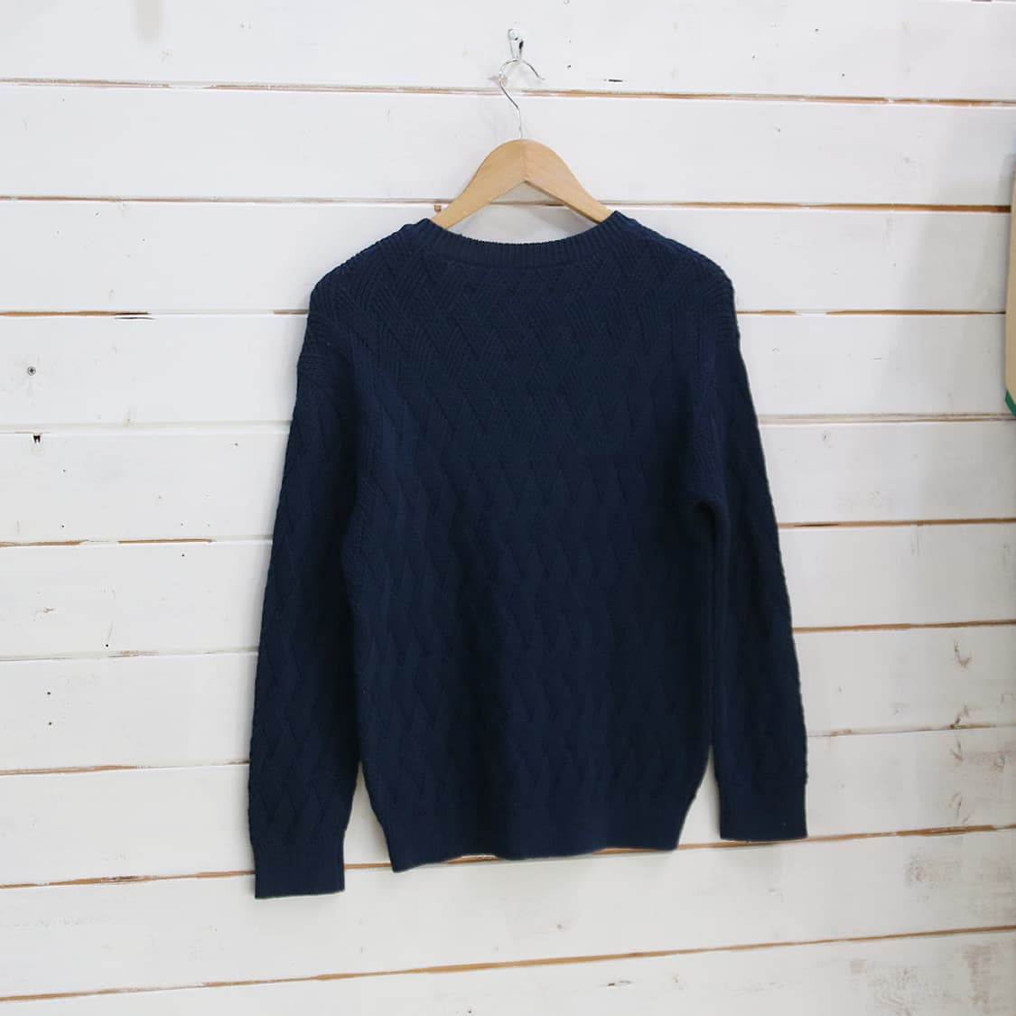 (착용컷) Aquascutum 패턴 니트 (남성용 98) 상품이미지2