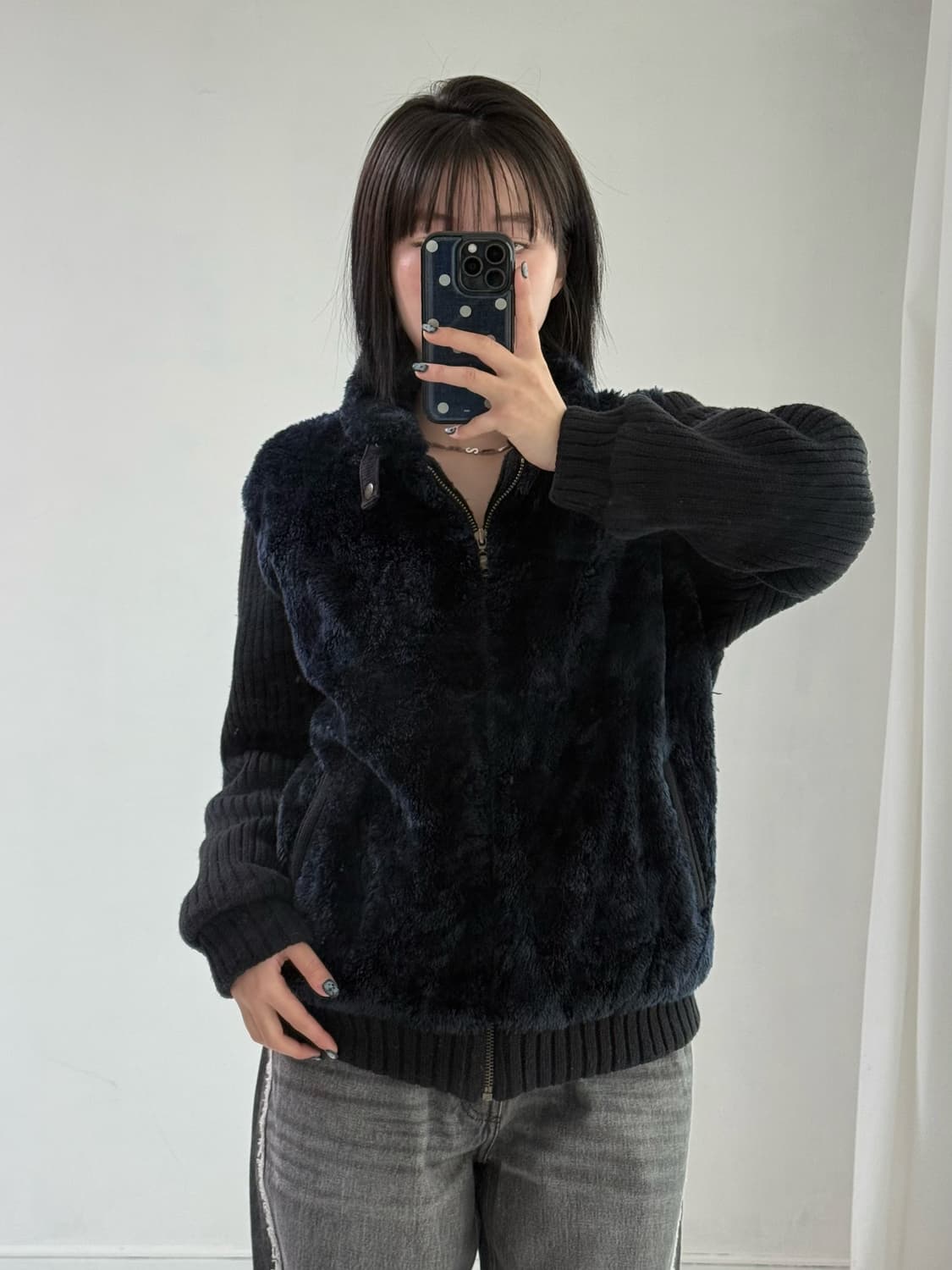 디스퀘어드2 니트 퍼 자켓 상품이미지4