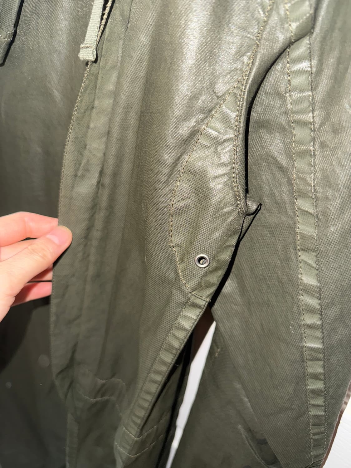 헬무트랭 카키 코팅 롱 자켓 XS 상품이미지2