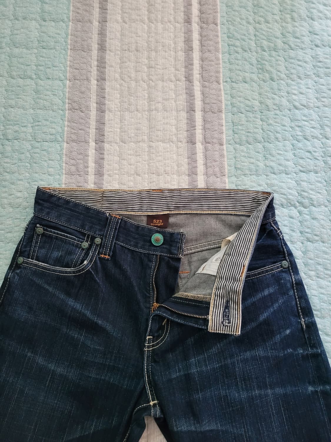 리바이스 LH 523 럭셔리헤리티지 스트레이트 진청워싱진 30사이즈 상품이미지2