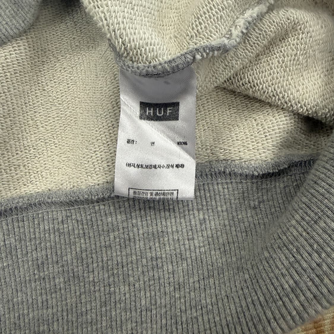 (L)허프 HUF 스펠아웃 맨투맨(그레이) 상품이미지3