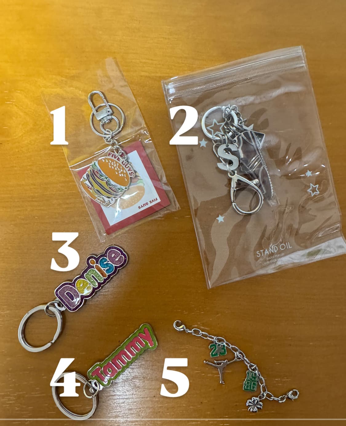 미사용 쉑쉑 스탠드오일 미국구매 네임키링 나이키 악세서리 상품이미지1