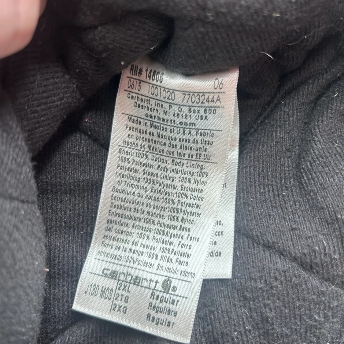 칼하트 J130 캔버스 자켓 모스 그린 상품이미지6