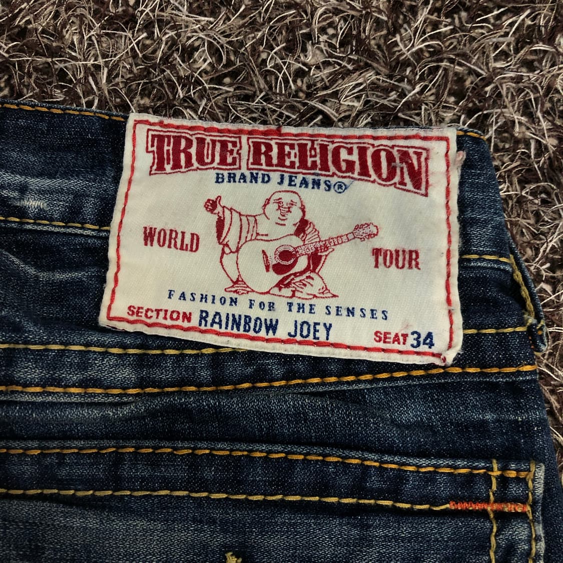 트루릴리전 레인보우 조이 플레어 부츠컷 워싱 데님 팬츠 상품이미지4