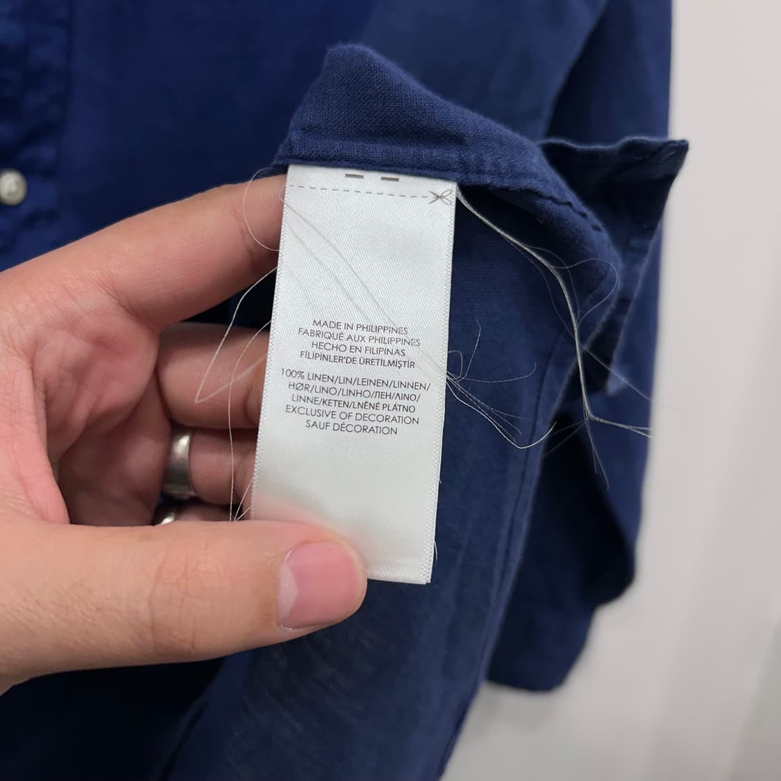 폴로 랄프로렌 클래식핏 스몰포니 린넨셔츠 상품이미지4