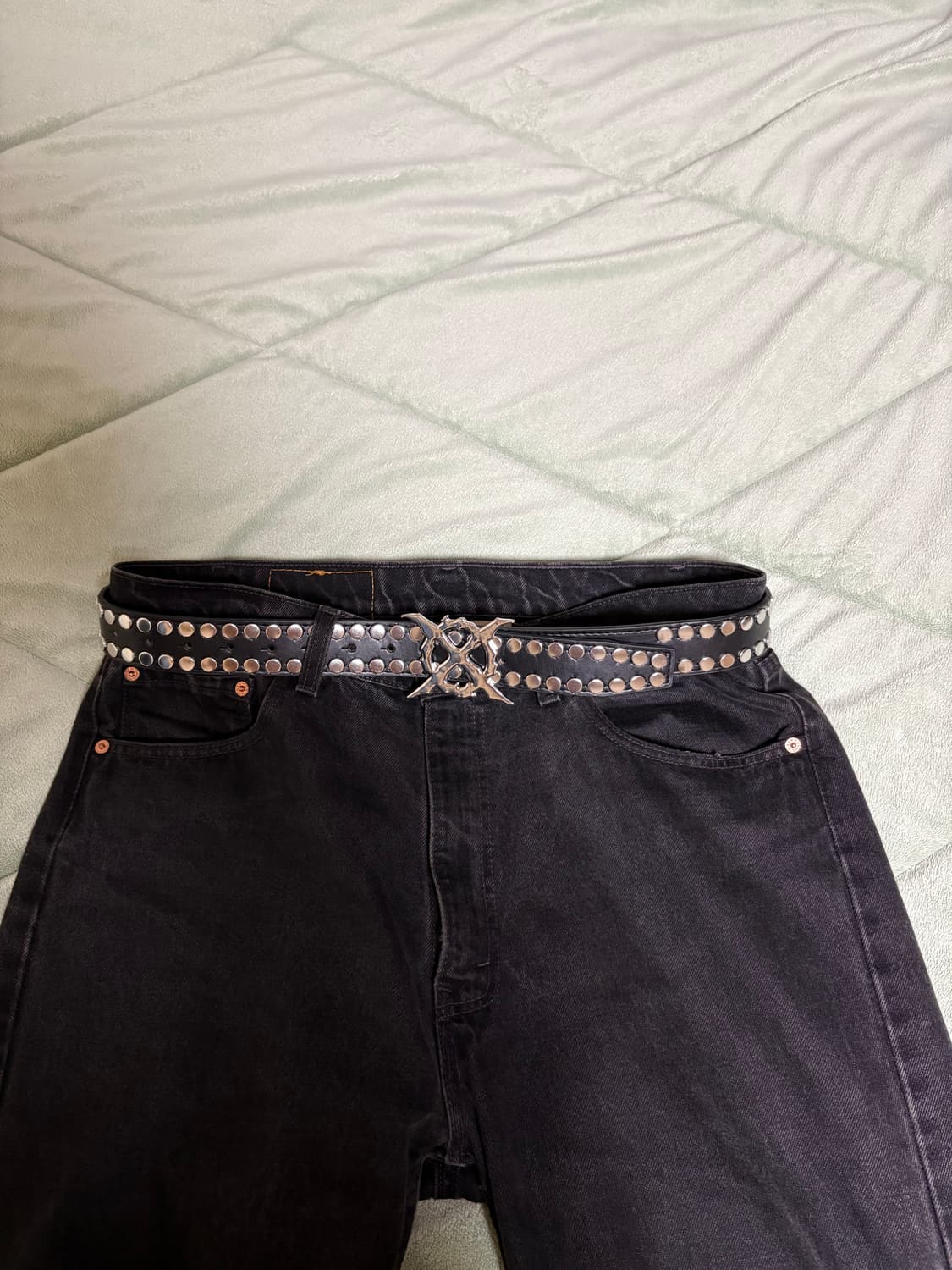 X logo 메탈 벨트 상품이미지1