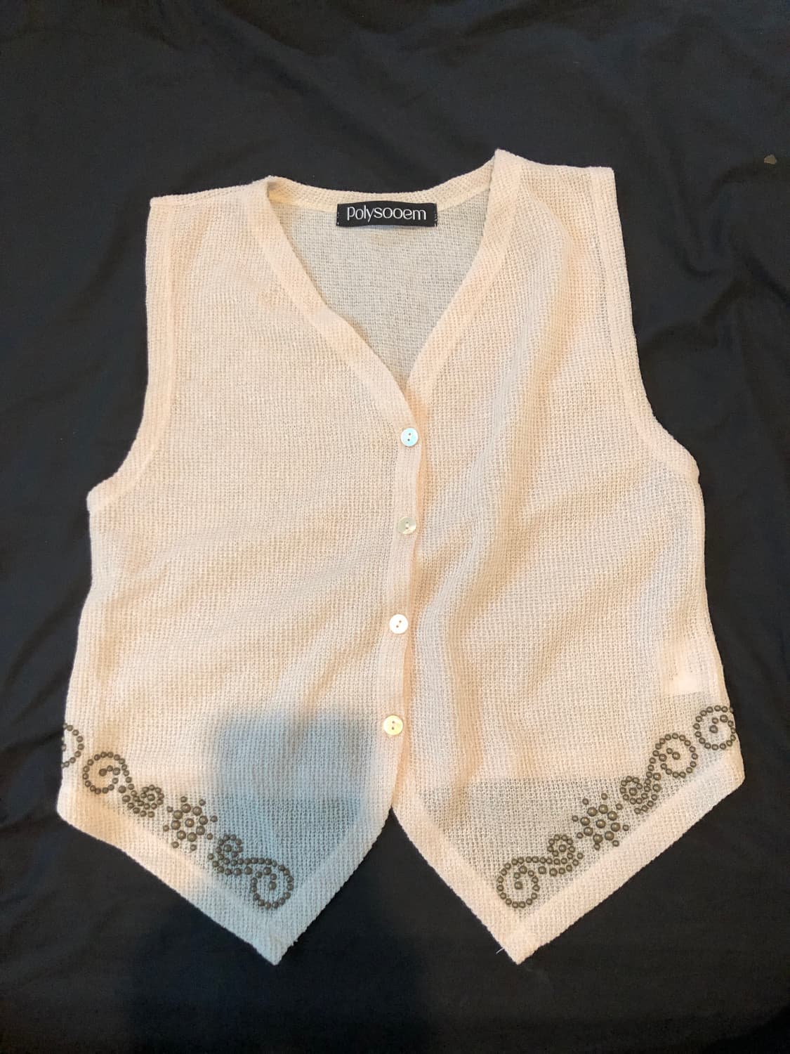 Polysooem vest 베이지 상품이미지2