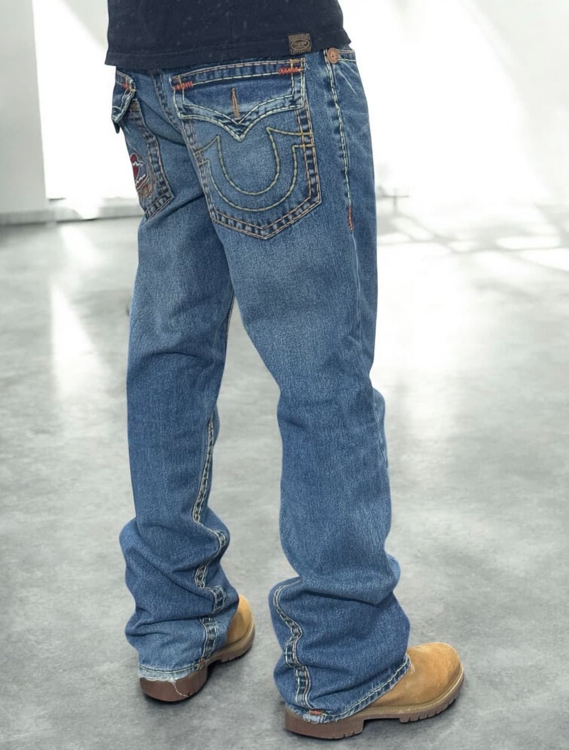 트루릴리젼 월드투어 로건 슈퍼티 붓다 자수 플레어 부츠컷 데님팬츠 상품이미지4