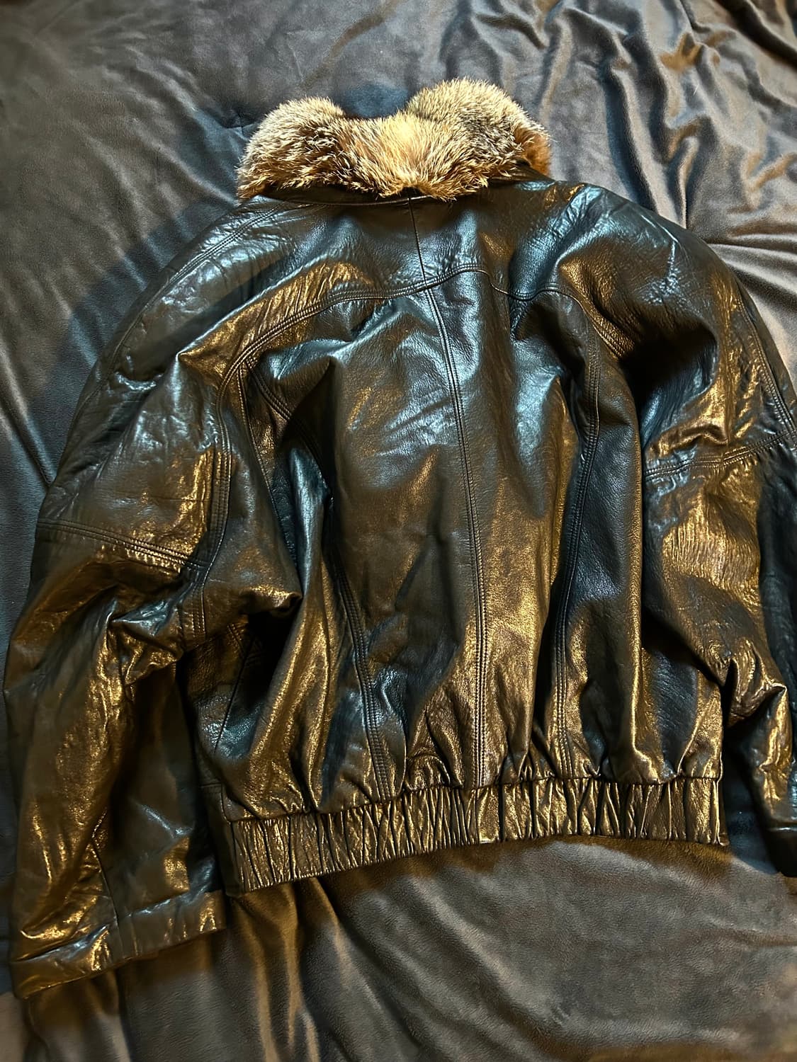 Sheep Skin Fur Leather Jacket 상품이미지8