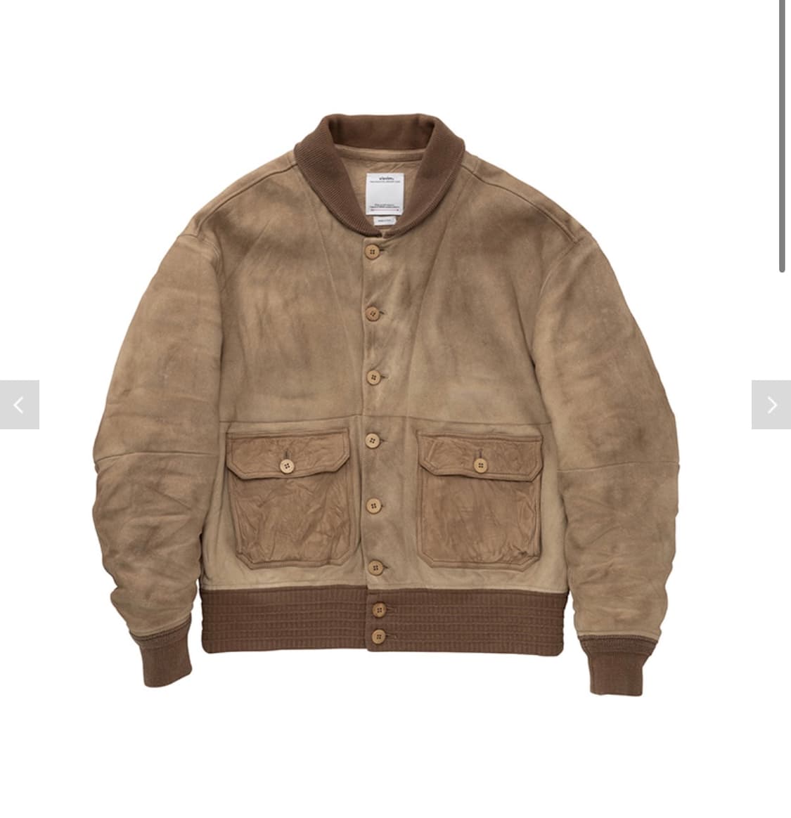 visvim 26ss dayton jkt it 샌드 잔금 상품이미지1