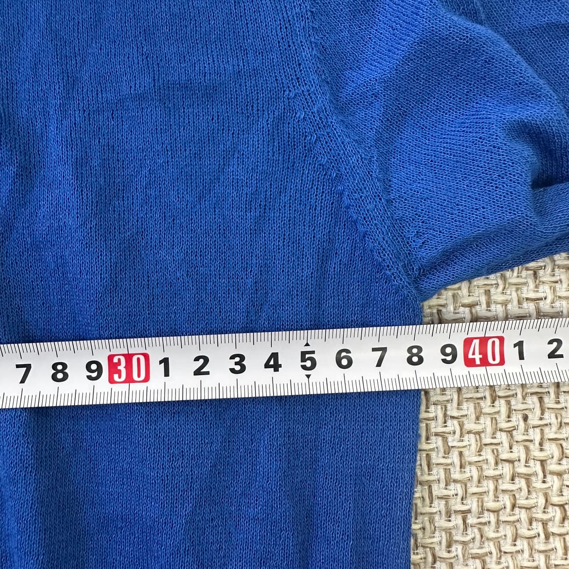 M 유니클로 파란색 브이넥 가디건 0423D 상품이미지5