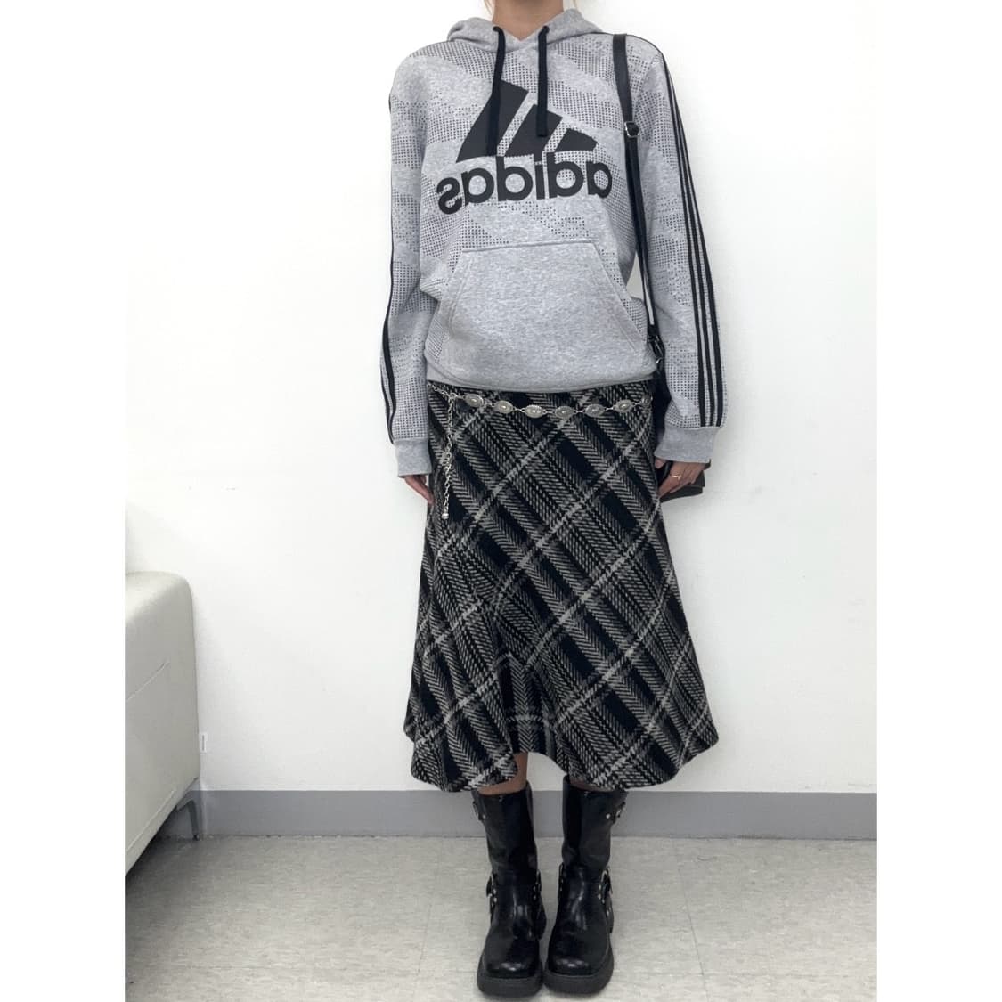 빈티지 아디다스 그레이 후드티 상품이미지2