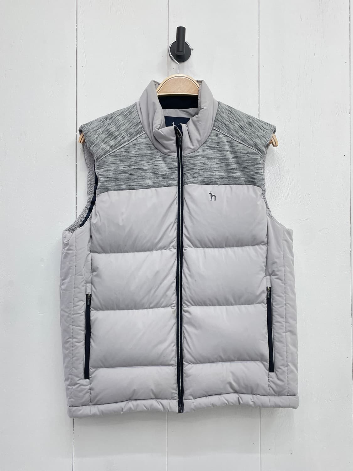 헤지스 골프(HAZZYS GOLF) 배색 구스다운 패딩 베스트 상품이미지2