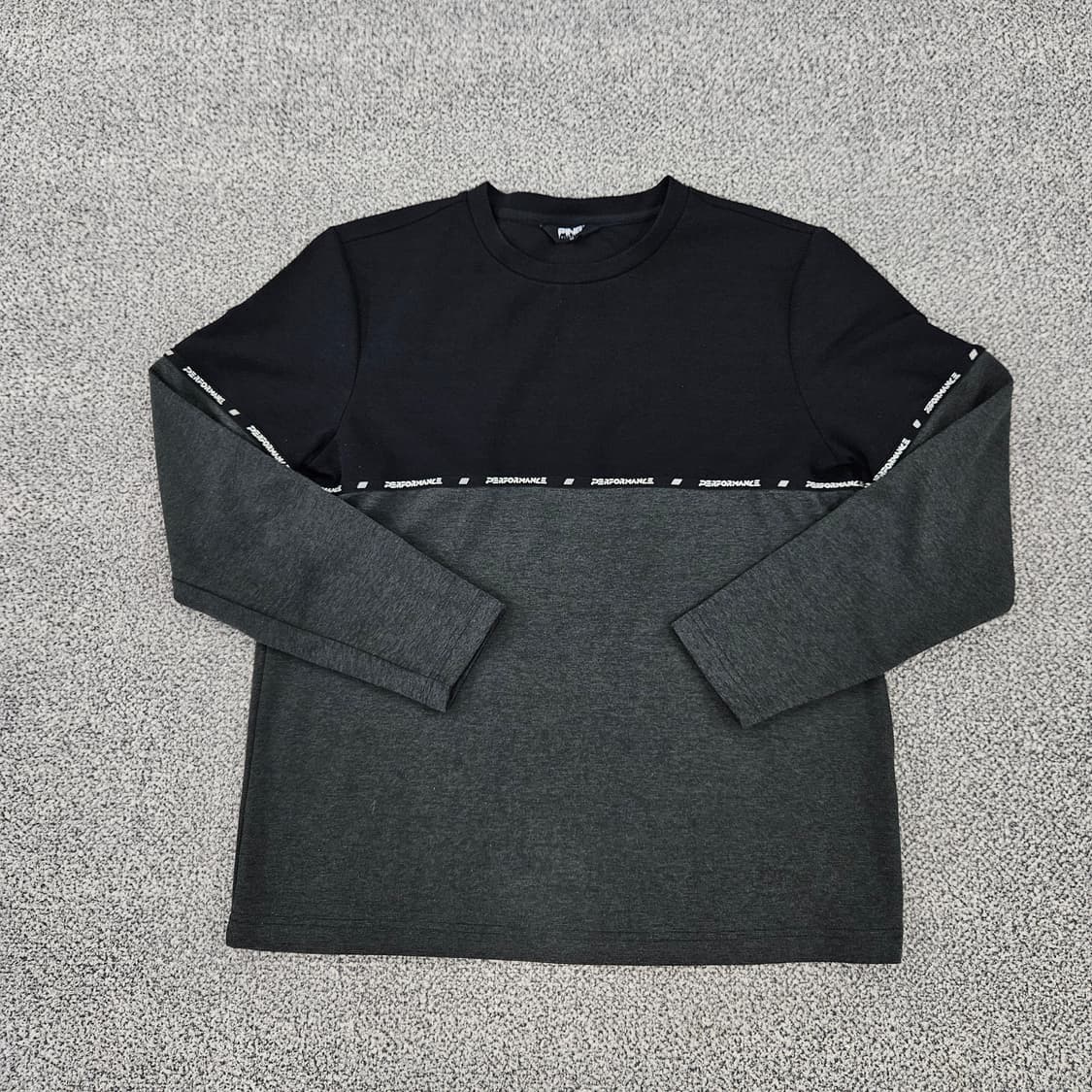 [105] 핑 PING 골프 배색 라운드 긴팔 맨투맨 티셔츠 1103JM 상품이미지1