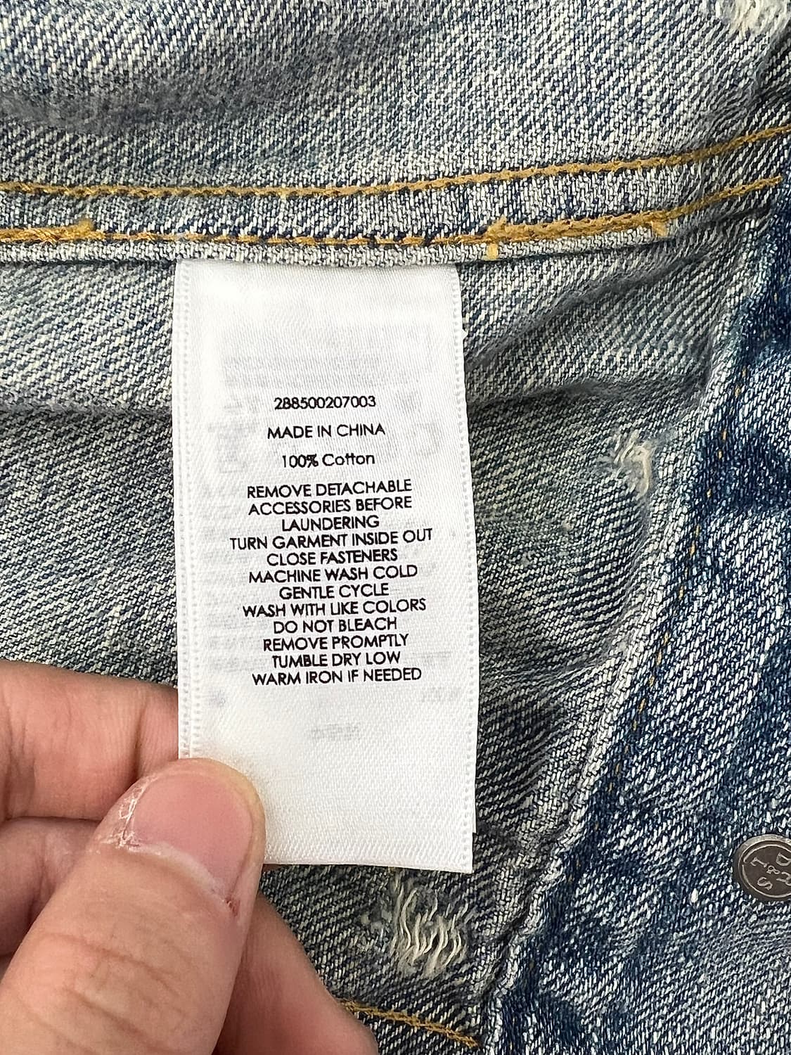 데님 앤 서플라이 USA 플래그 디스트레스 트러커 데님 자켓 상품이미지8