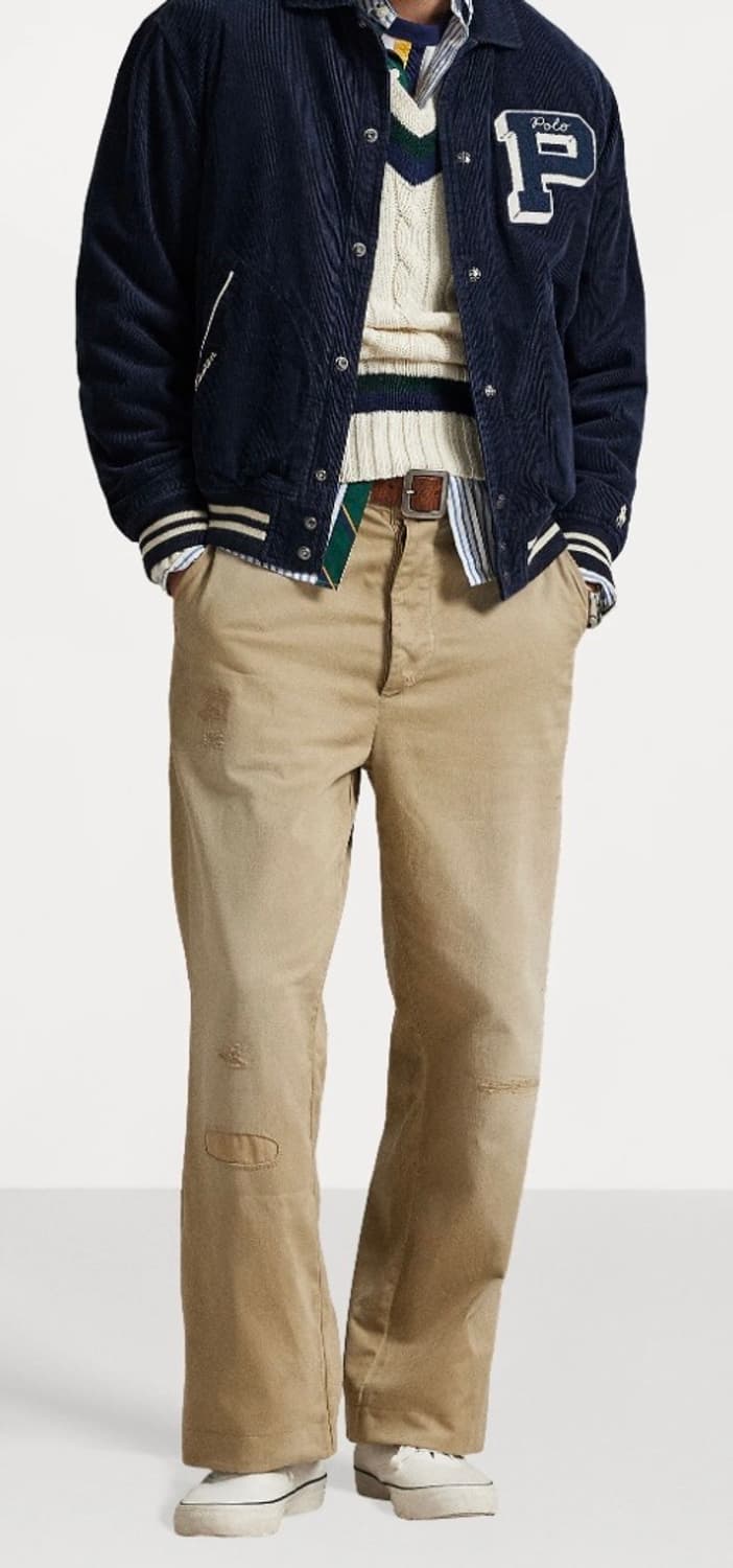폴로 랄프로렌 코듀로이 바시티 레터맨 L 상품이미지1