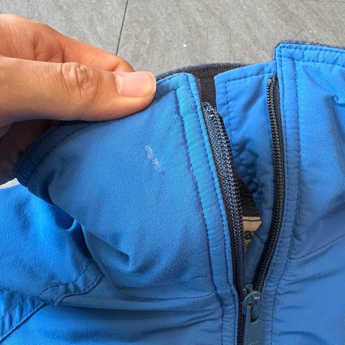 90s L.L.bean 90년대 미국 생산 엘엘빈 블루 컬러 웜업 자켓  상품이미지5