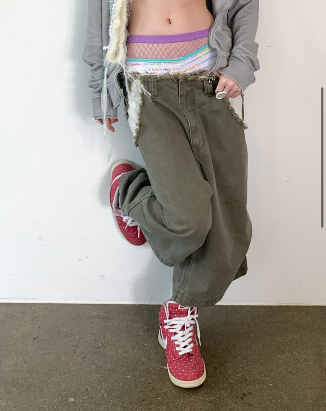샵페어리 cropped cut-off pants (khaki) 상품이미지1