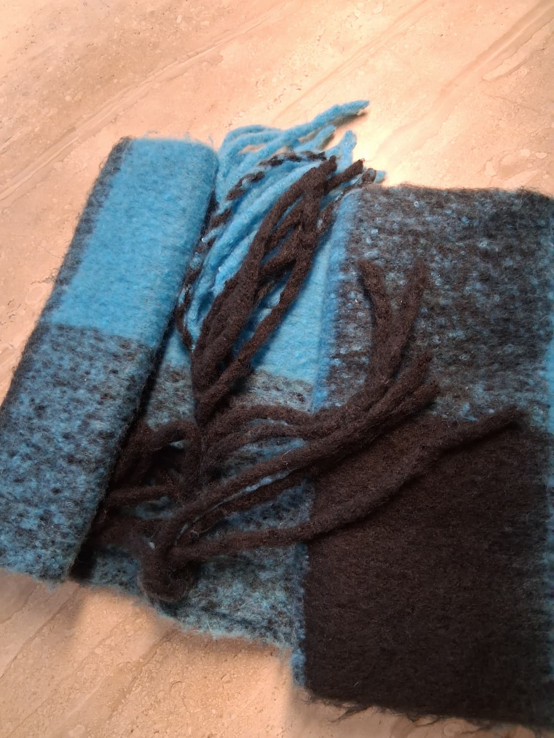 블루 체크 머플러 / 목도리 (새상품) 상품이미지7