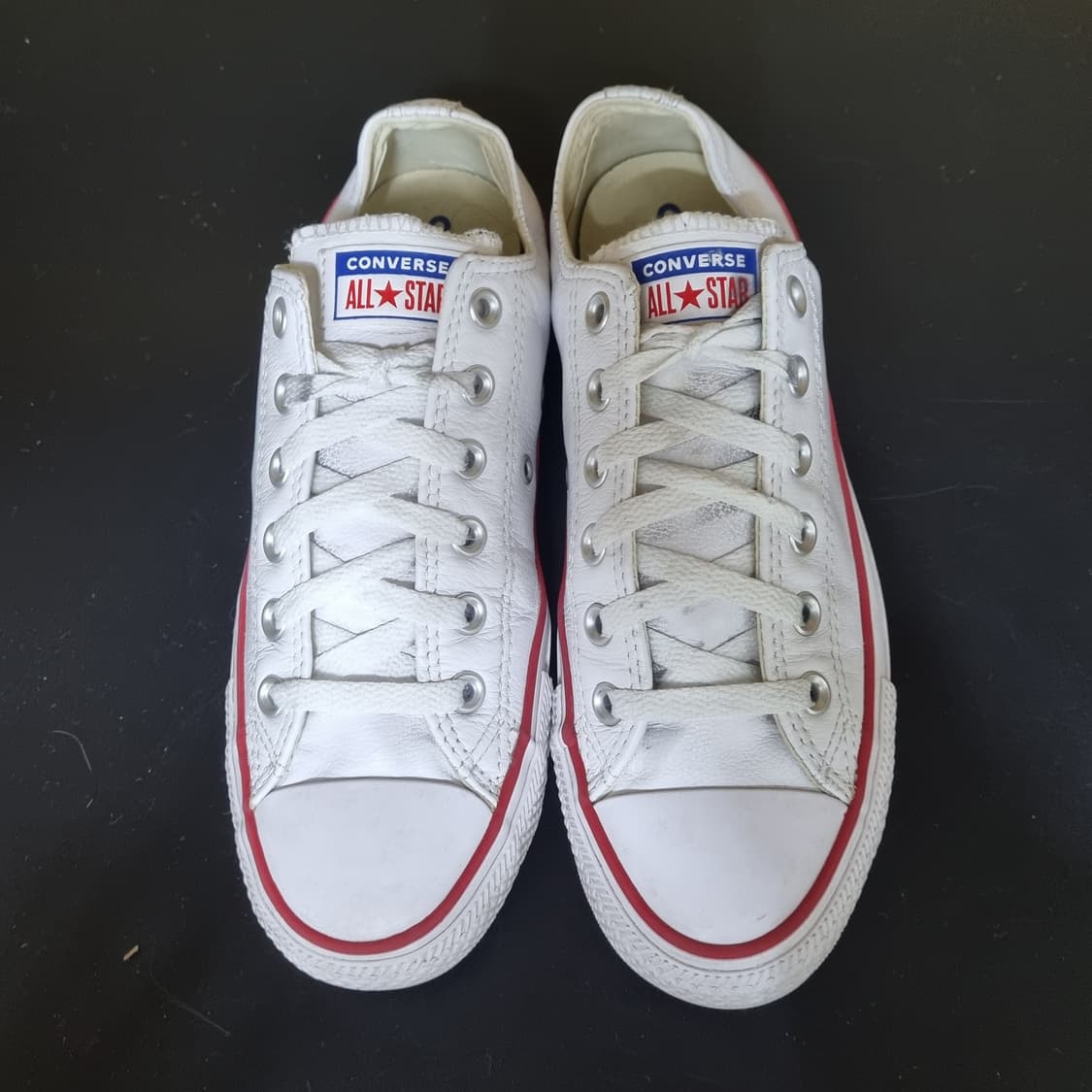 컨버스 클래식 레더 화이트 스니커즈250 상품이미지2