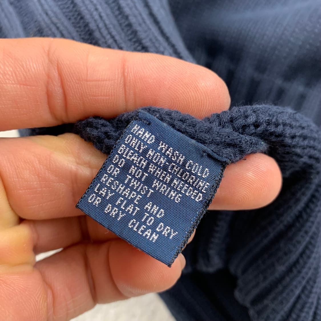 폴로 랄프로렌 포니로고 코튼 니트 네이비  상품이미지7