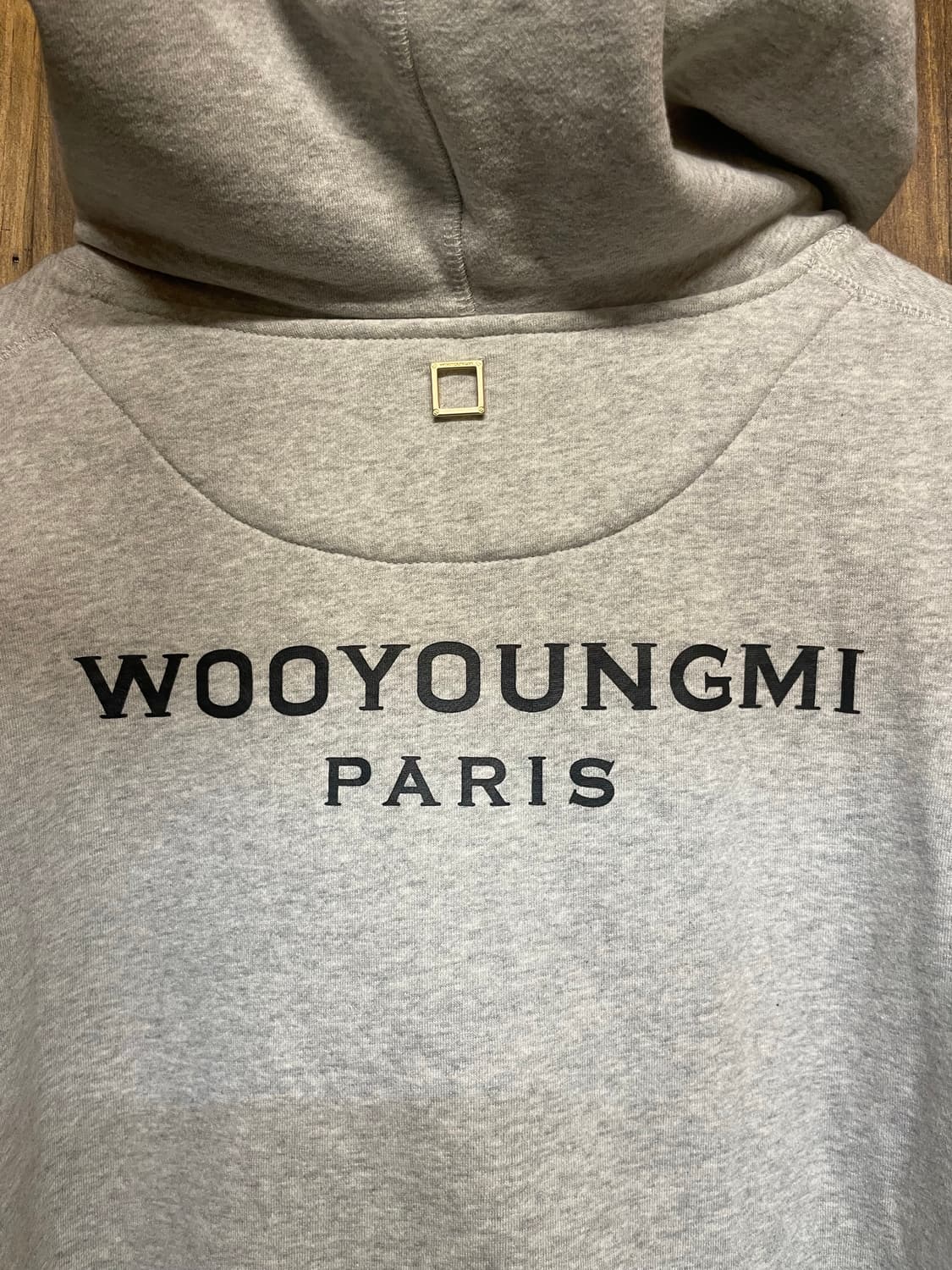 wooyuongmi logo patch Hood 상품이미지5