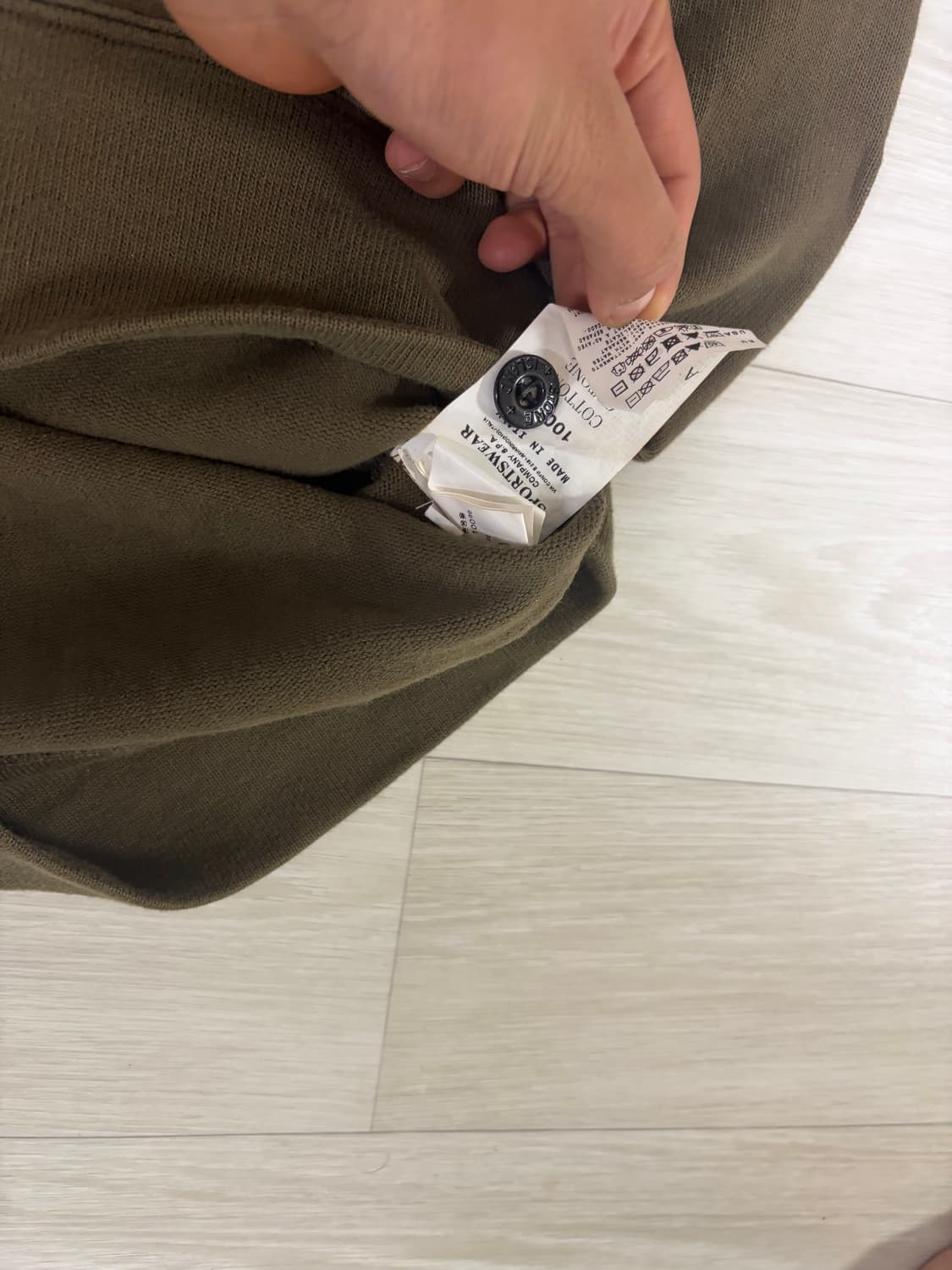 스톤아일랜드 후드집업 올리브 상품이미지6