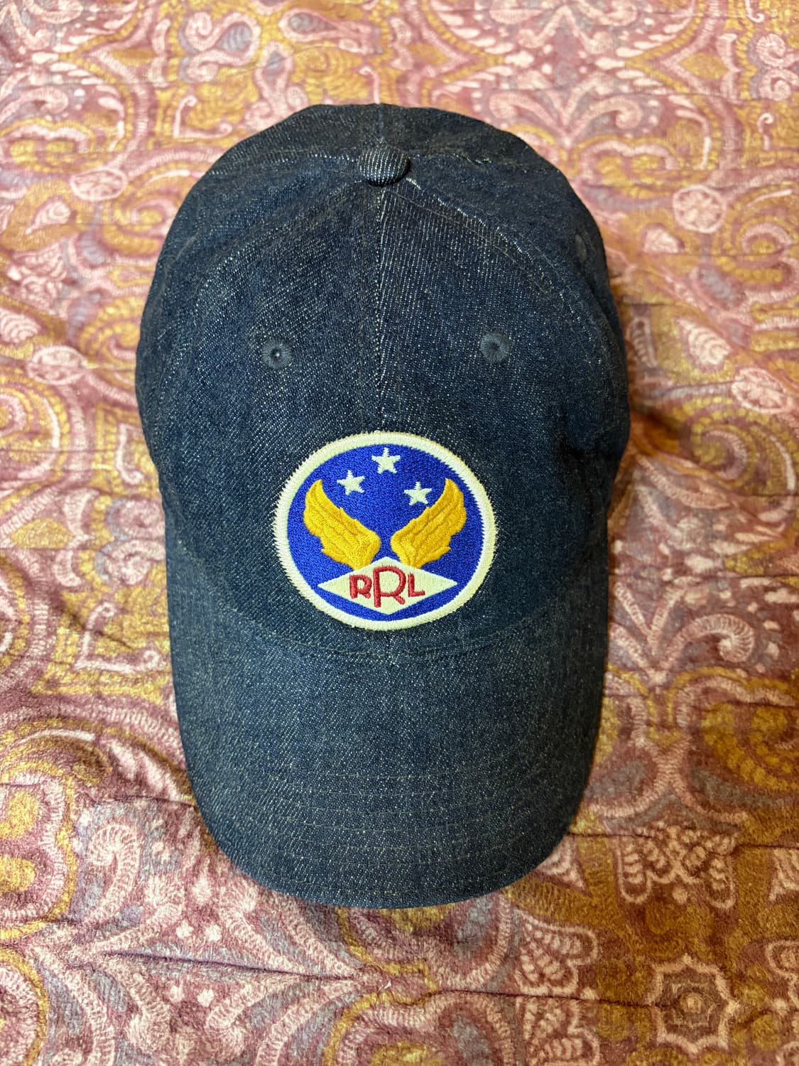 RRL 윙드 로고 인디고 볼 캡 상품이미지1
