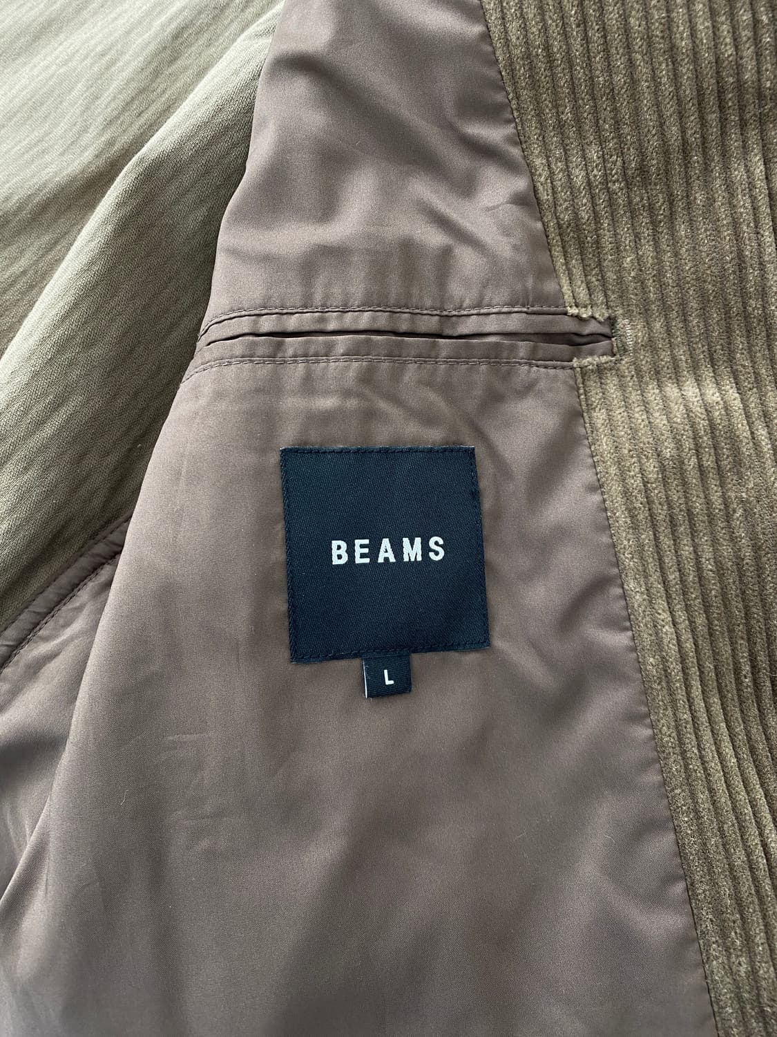 빔즈 3버튼 코듀로이 자켓 상품이미지6