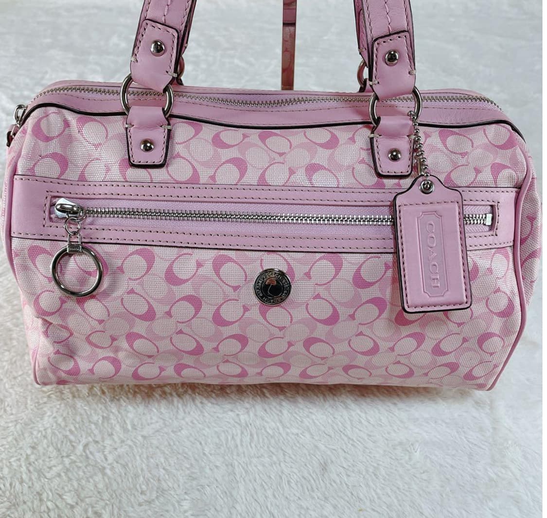 코치 레어 핑크 보스턴백,숄더백 갸루 상품이미지3