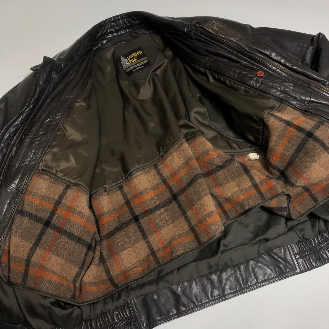 런던포그 소가죽 자켓 L 상품이미지4