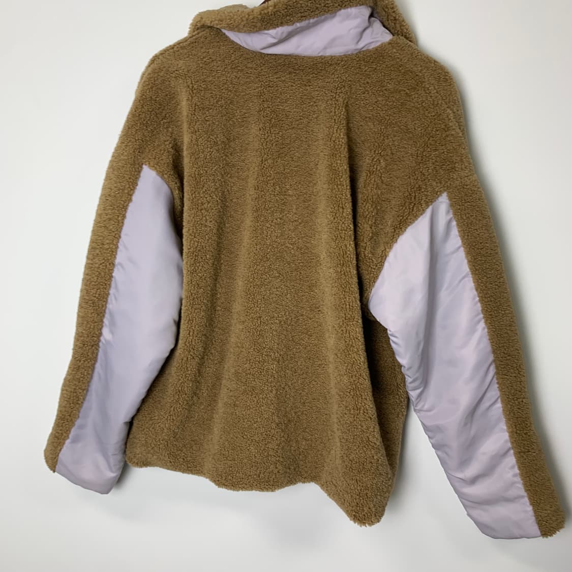 아디다스 쉐르파 브라운 바이커 자켓 상품이미지3