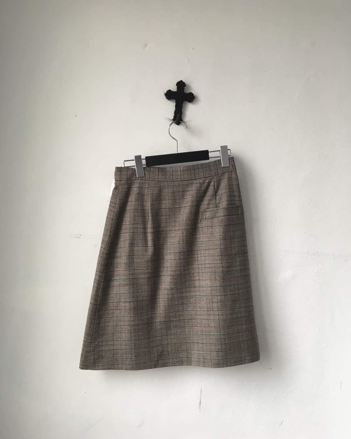 Belted check pattern skirt 상품이미지2
