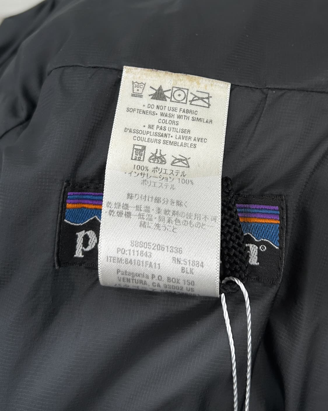 파타고니아 00s 프리마로프트 다스 파카 블랙 상품이미지7