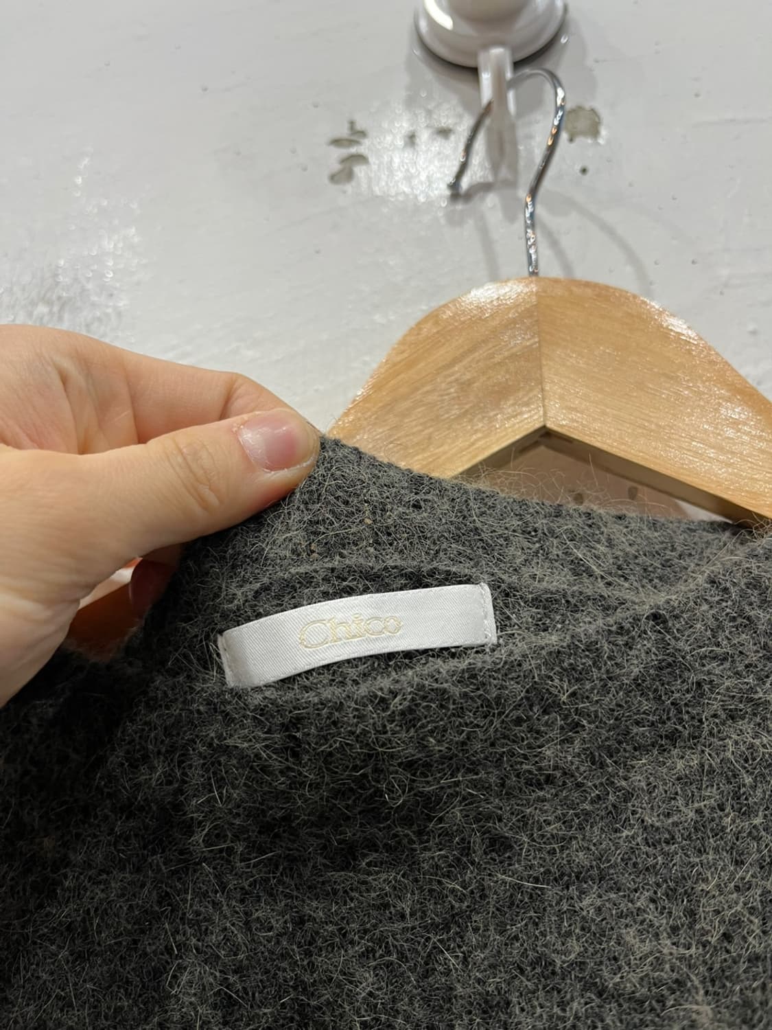 Chico jpn 퍼프숄더 크롭 니트 우먼즈 상품이미지4