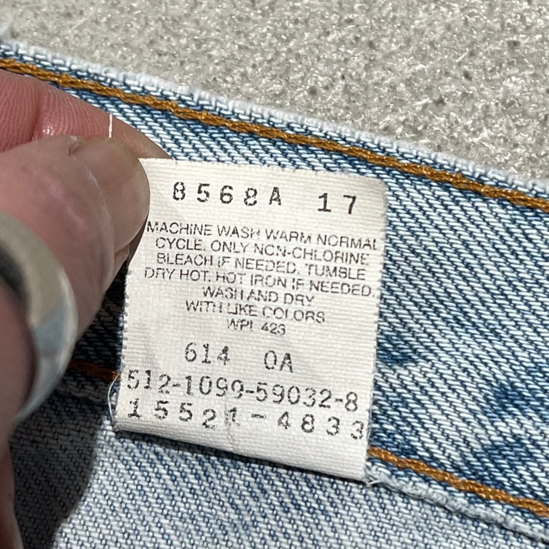 usa 리바이스 512 데님팬츠 s10160 상품이미지9