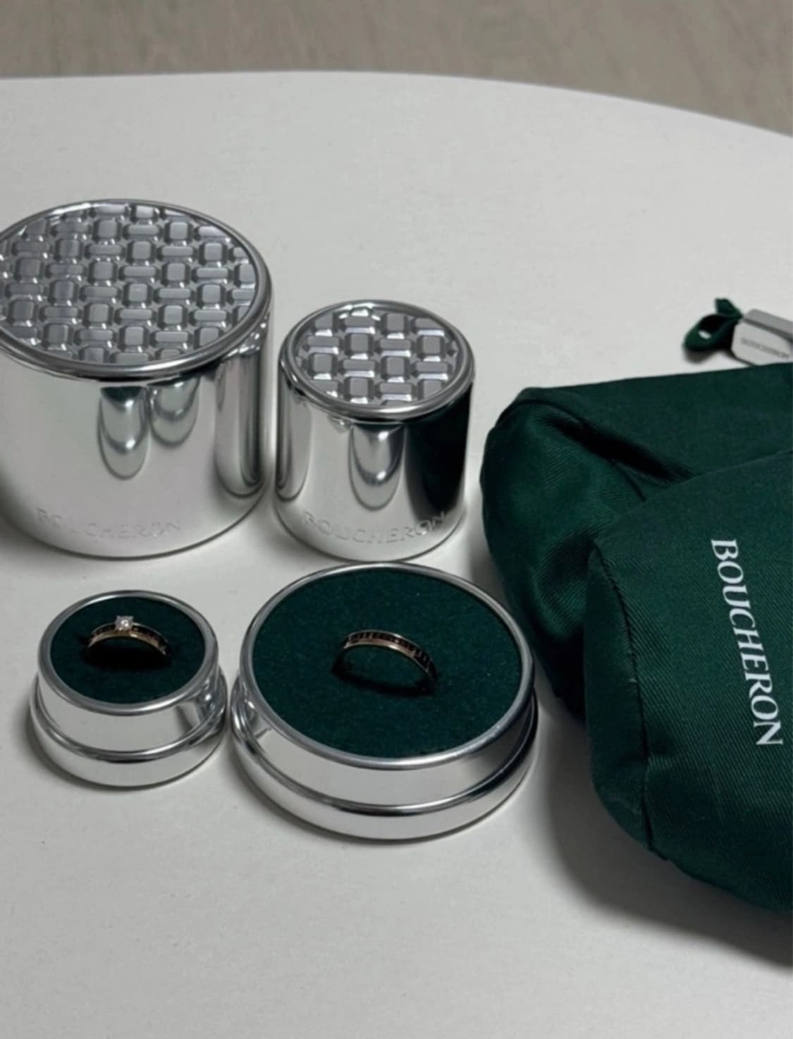 부쉐론 콰트로 클래식 솔리테어 웨딩밴드 여자 49사이즈 상품이미지3