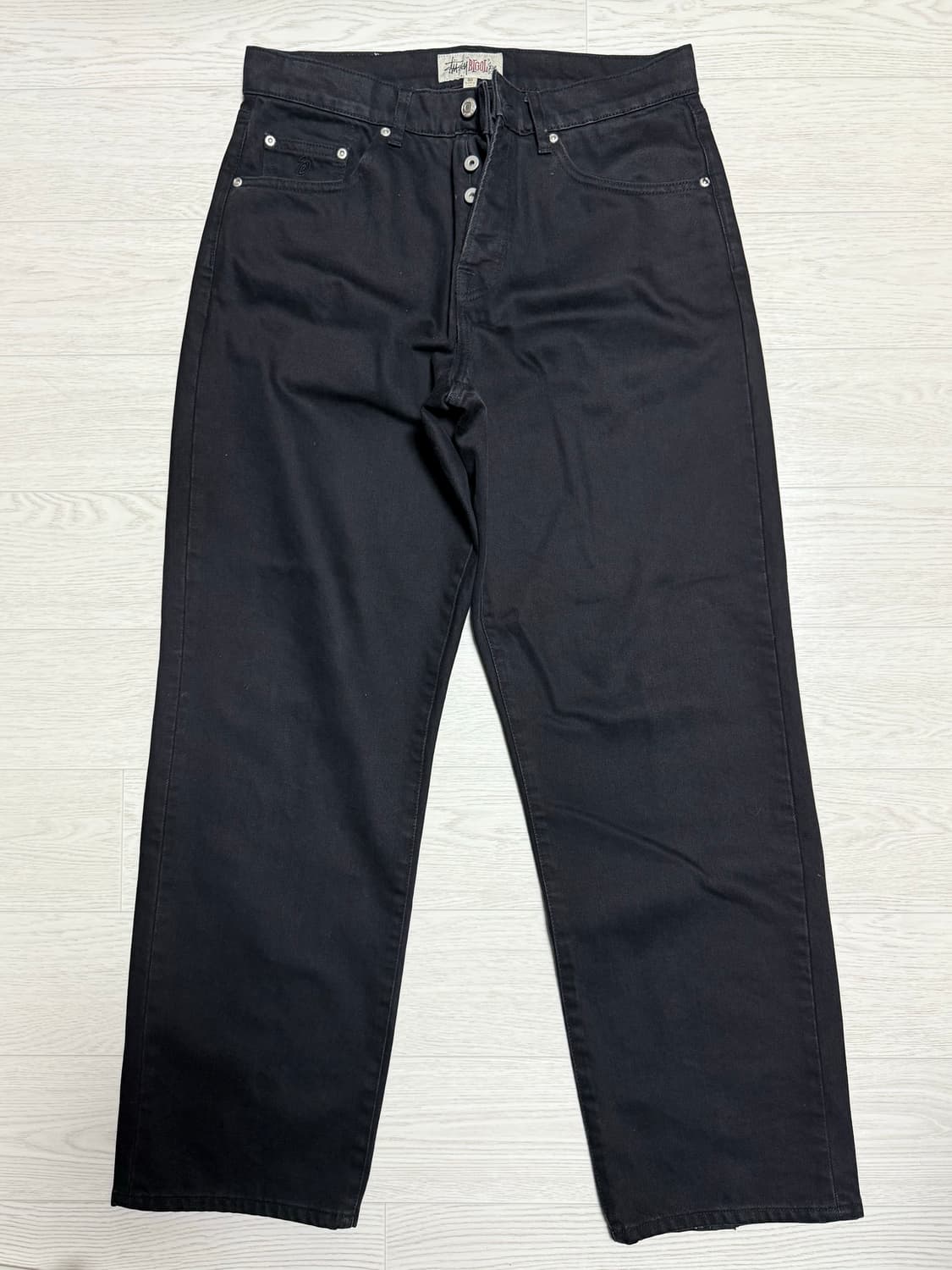 스투시 빅올진 블랙 데님팬츠 상품이미지1