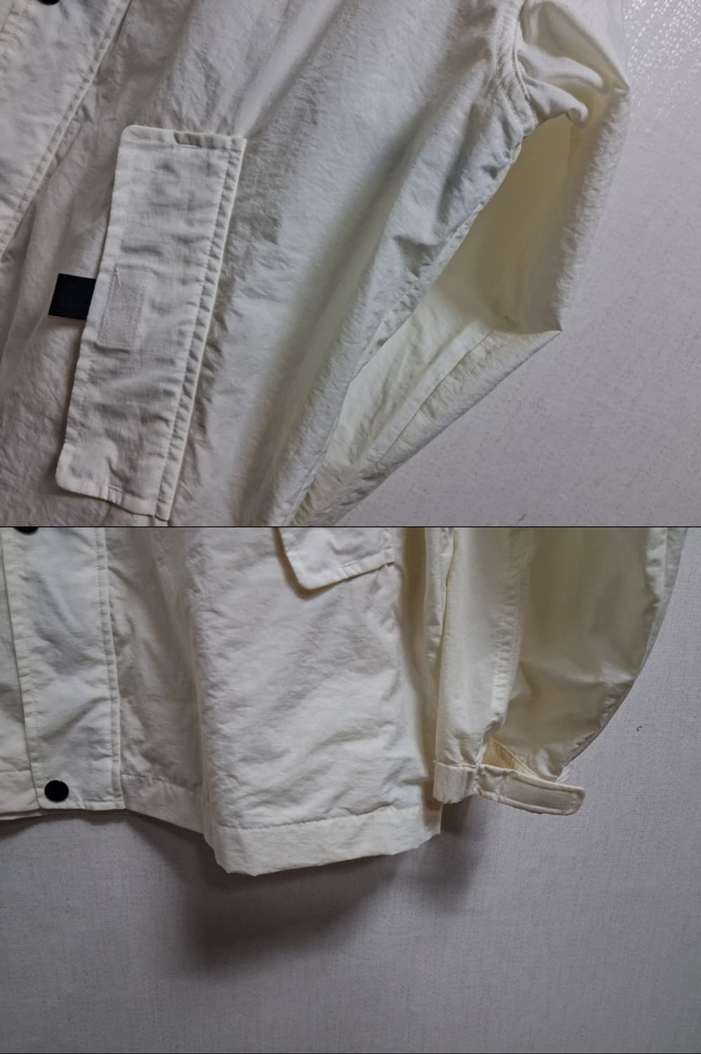 일본빈티지 Vlentino COUPEAU 남여  오버핏 아이보리바람막이점 상품이미지6